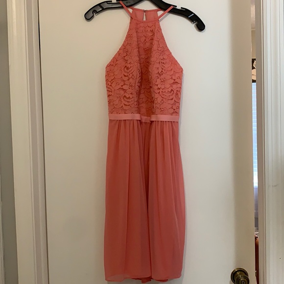 David’s Bridal short bridesmaid dress, (Parfait) - Picture 5 of 7